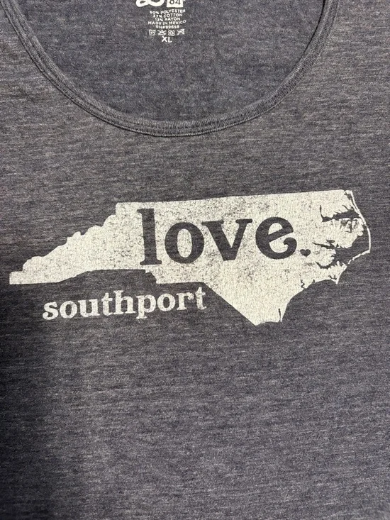 Blue 84 Navy 'Love Southport' Short Sleeve Tee - Picture 3 of 7